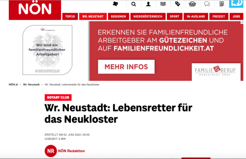 Berichterstattung in der NÖN