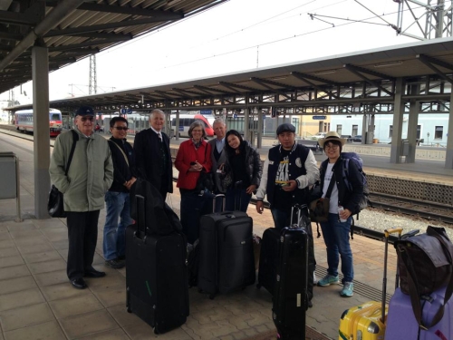 Abschied am Bahnhof Wiener Neustadt