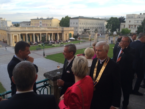 Aperitif am Balkon Schloss Eisenstadt